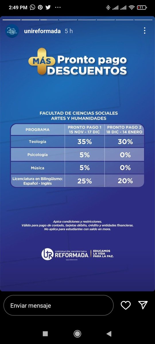 SoyMag's tweet photo. Soy una ciudadana con derechos y estudiante de la CUR @UniReformada. ¡Yo exijo MI DESCUENTO IGUALITARIO! #PSICOLOGIAPIDEDESCUENTO https://t.co/XcpAMIqQfb