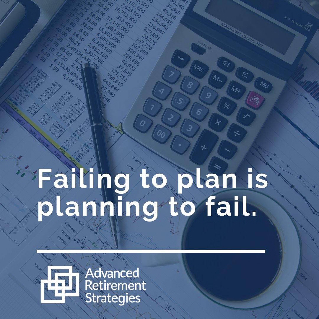 AdvancedRetire's tweet photo. Have you decided what you want to do with your golden years? Have you figured out how to pay for it? When it comes to your money, and retirement especially, failing to plan really is planning to fail. Create your financial plan with ARS and secure your future. https://t.co/Rcv7nQ8zF7