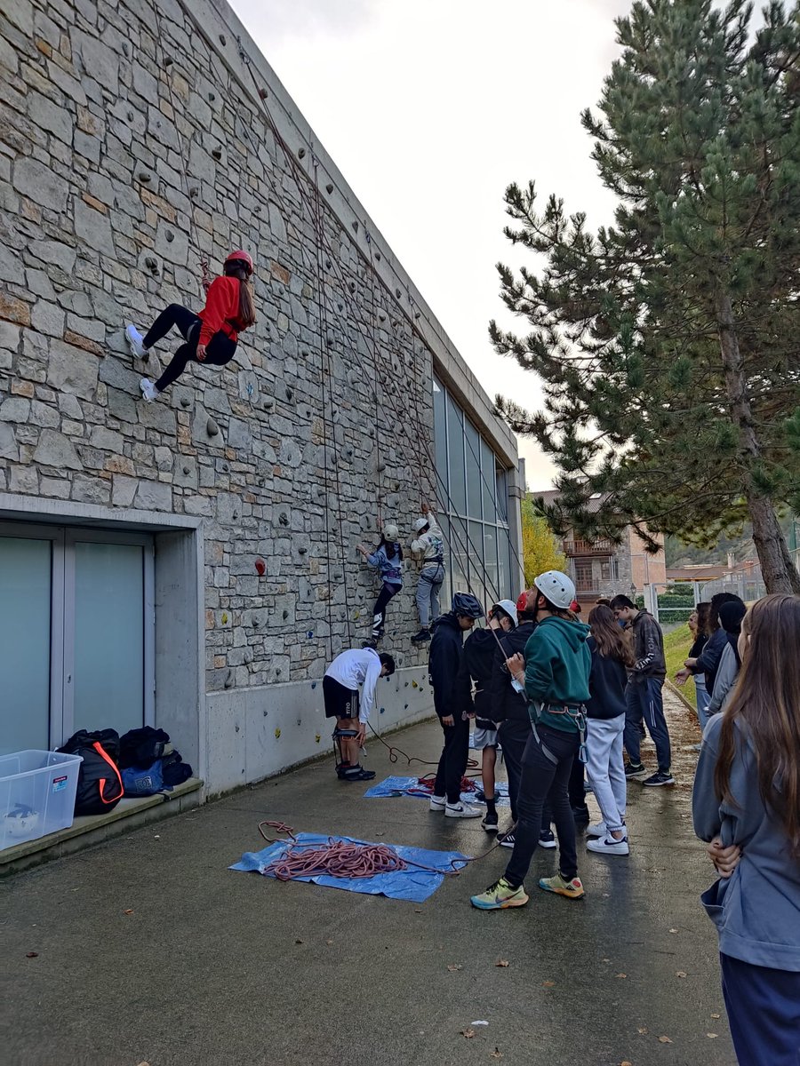 El dilluns 24 d'octubre els alumnes del CFGM van implementar activitats de cordes amb els alumnes de 4rt d'ESO del centre i amb els alumnes de 6è de primària de l'escola Galceran de Pinós de Bagà.