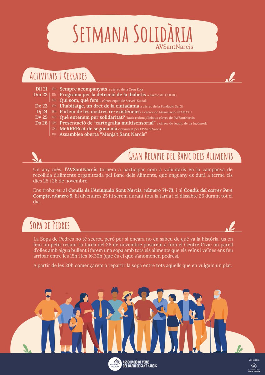 Observatori d'afers socials Sant Narcís tweet media