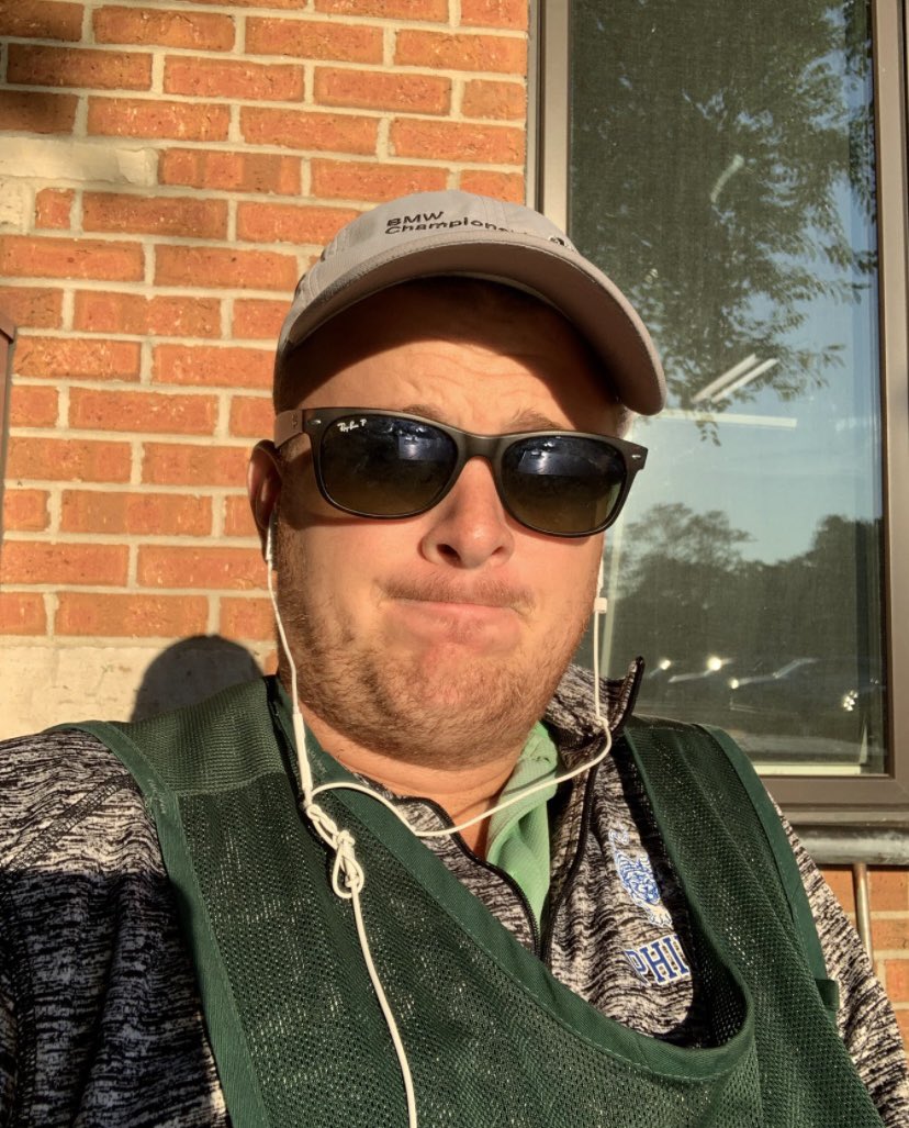 MrDolan14's tweet photo. The caddy gods had my back today. Time to finish strong and find a couch. Also thank you Mrs. Riley for being the best loop a guy could have ever asked for. #CaddyTalk #SuperheroDol #FinishStrong #MyStudentsBetterThanYours 😎 https://t.co/9thKNOuM7T