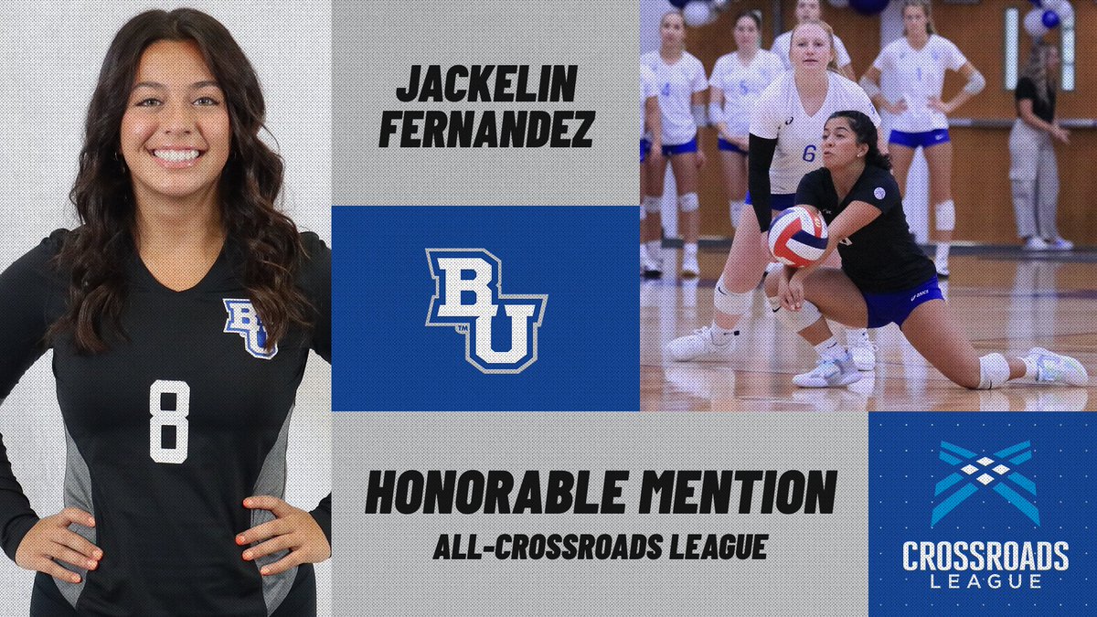 BUPilotsVB's tweet photo. Junior Libero Jackelin Fernandez earns All-Crossroads League Honorable Mention honor! https://t.co/zTpYRKuQm7