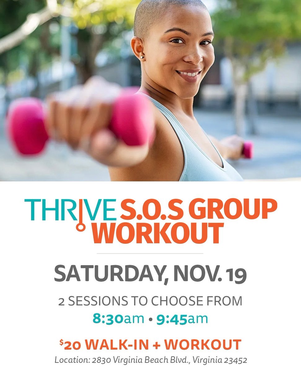Need help getting your weekend off to a great start? Join us for a 14 person group S.O.S. workout on Saturday Nov 19th! 

👉 SATURDAY, NOVEMBER 19
👉 2 CLASSES: 8:30AM • 9:45AM
👉 $20 WORKOUT

Register online to attend. 👉 l8r.it/d2xl