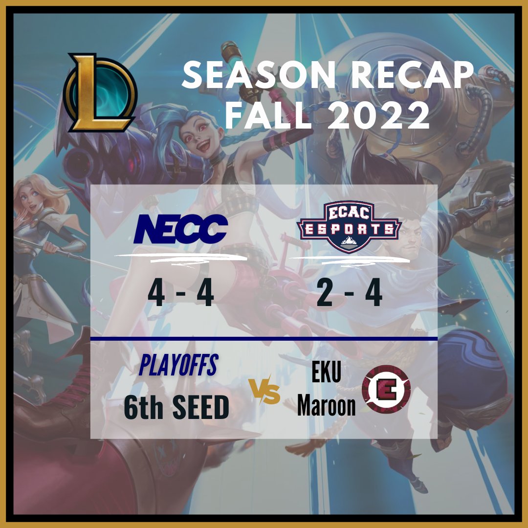 🏆 Our League of Legends team made playoffs! Tonight we face off against Eastern Kentucky University in Quarter-finals of NECC playoffs. Tune-in to the match live at 7:30pm on our Twitch channel! Link is in our bio. #GoBulldogs