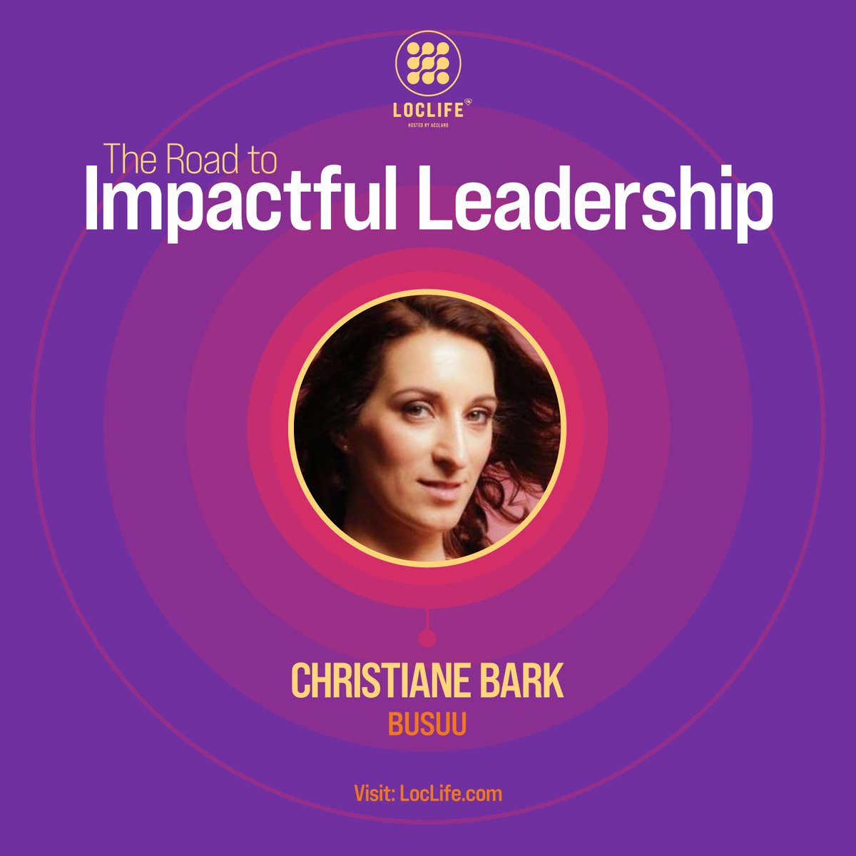 acclaro_inc's tweet image. How do you pursue #leadership in your career?

@ChristianeBark, Head of Localization at @Busuu shares her journey at our next #LocLifeEvent on 12/8.

Save your seat right here 👉 bit.ly/3EMn1RT #LocLife #LivingLocLife