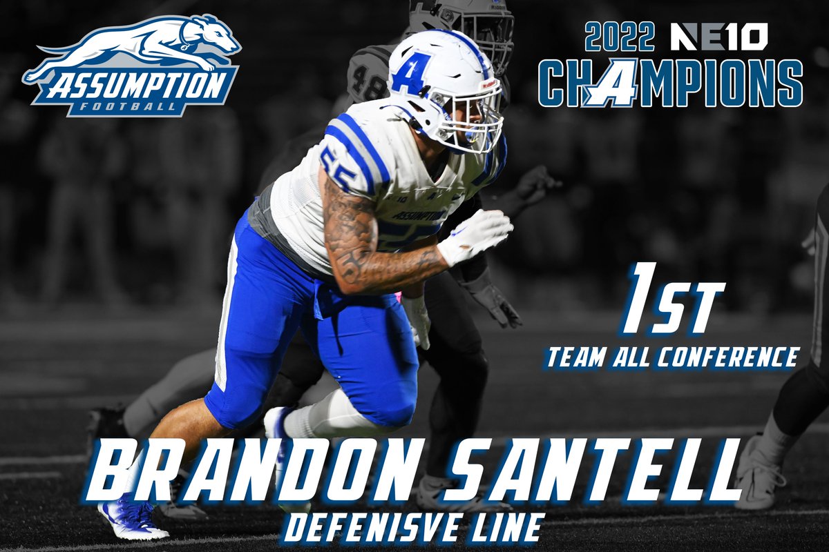 𝘼𝙇𝙇 𝘾𝙊𝙉𝙁𝙀𝙍𝙀𝙉𝘾𝙀 𝘼𝙒𝘼𝙍𝘿𝙎!

#55  - DL - Brandon Santell

<a href="/TheNortheast10/">The NE10</a> 1st-Team All Conference!!

 #𝘼𝘿𝙑𝘼𝙉𝙏𝘼𝙂𝙀