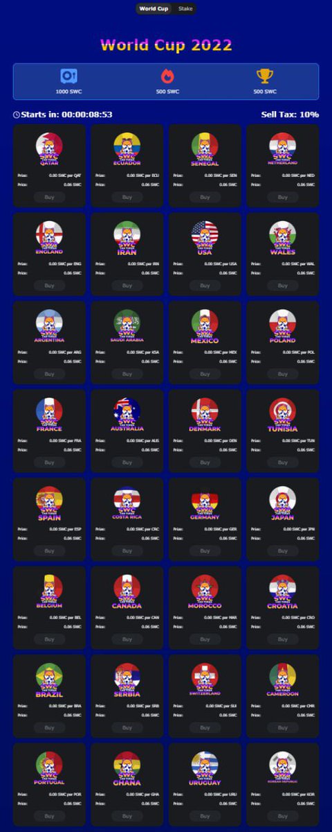 fanshibawc's tweet photo. You know what’s better than crypto. It’s crypto &amp; football together! In #ShibaWorldCup you have both! You can bet your tokens on the country you think will win the Cup and win huge prizes! Check it out - https://t.co/IPcFGmw8vP @shibawc https://t.co/wH8E1Z0a5X