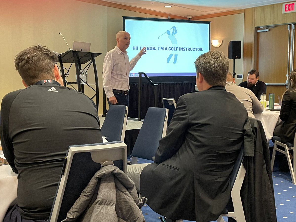 Great session with Business Coach and Advisor <a href="/Mike_Knapp/">Mike Knapp</a> at #Teetalkslive <a href="/pgaofcanada/">PGA of Canada</a>