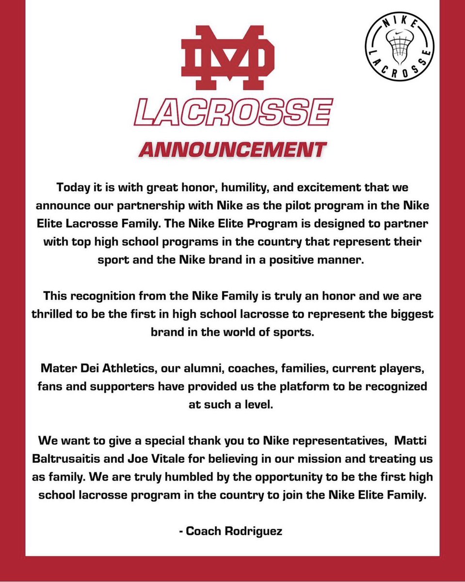 mdblax's tweet image. It is with great excitement that we announce our partnership with Nike Elite. Thank you @Nike for believing in what we’re building! #WeAreMD #NikeElite @MD_Athletics