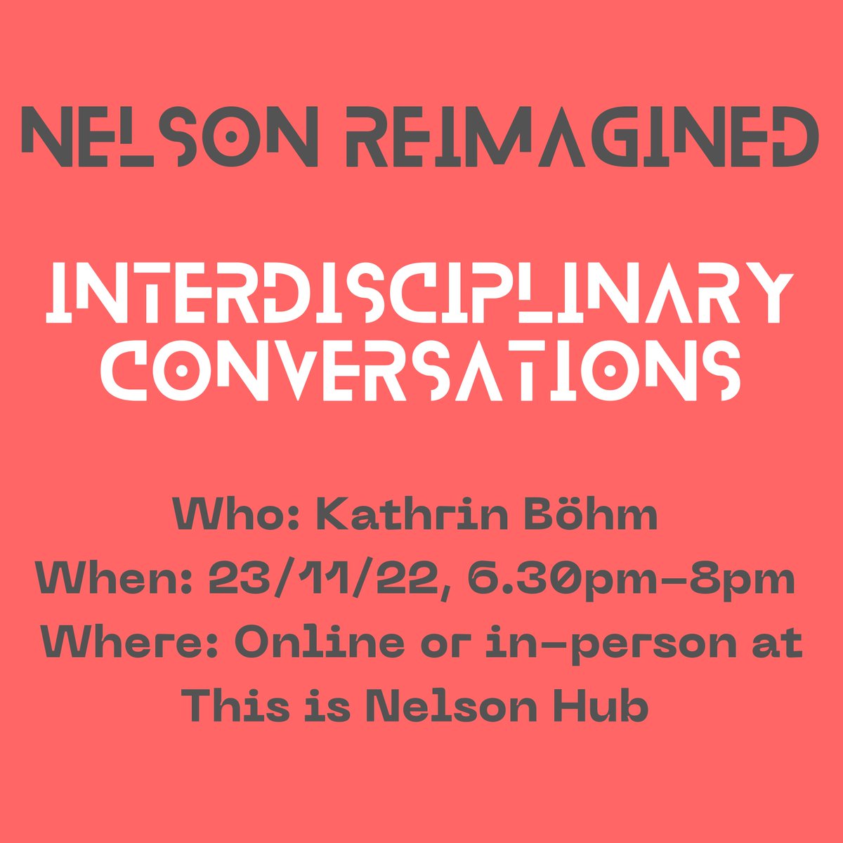 This_is_Nelson's tweet photo. How might we reimagine the town of Nelson? Join us for our first interdisciplinary conversation programmed by Andy Abbott exploring Nelson & how it sits in the wider context of post-industrial places experiencing significant change. Tickets: https://t.co/J7G6QZiyqp #ThisisNelson https://t.co/P9BrlUJ8EE