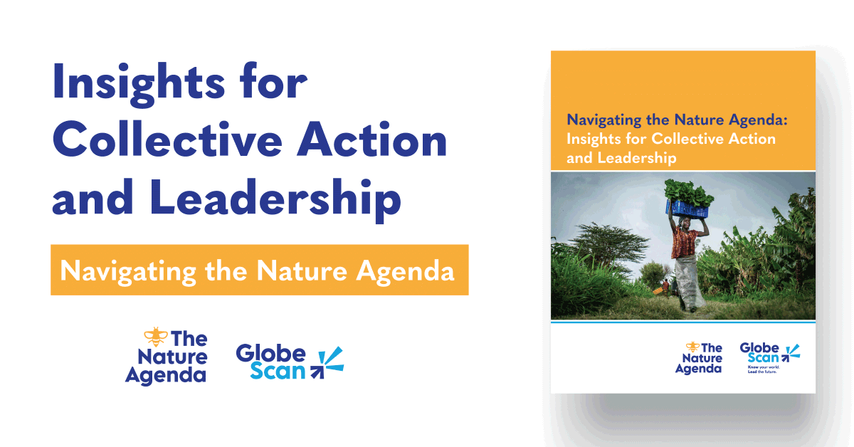 stacyrow's tweet photo. 80% of experts say that “advocating for nature-friendly government policies and regulations” is important for companies to make a real impact in protecting and restoring nature”. Download the full Nature Agenda report by @GlobeScan here: https://t.co/Xel7CDHOQZ https://t.co/mfeN7A0v6C