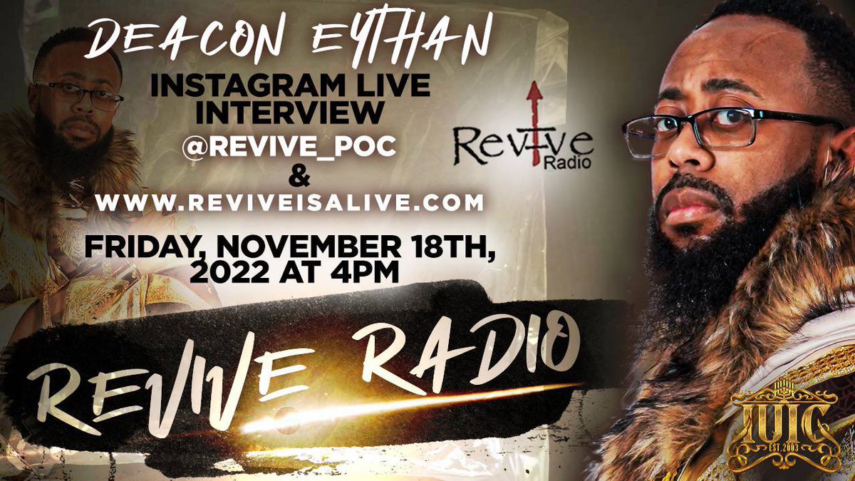 Psalm144k's tweet photo. 🔥⚔️🔥⚔️🔥⚔️🔥⚔️🔥⚔️🔥⚔️
The Doctrine Slayer Is Back On Revive Radio! Don’t Miss The Deacon LIVE ON FRIDAY (11/18) @ 4pm!!
Live On Instagram @Revive_Poc
https://t.co/LafQtkF8Rn

🔴 https://t.co/mDqb17GTxC https://t.co/H6dclfBj83