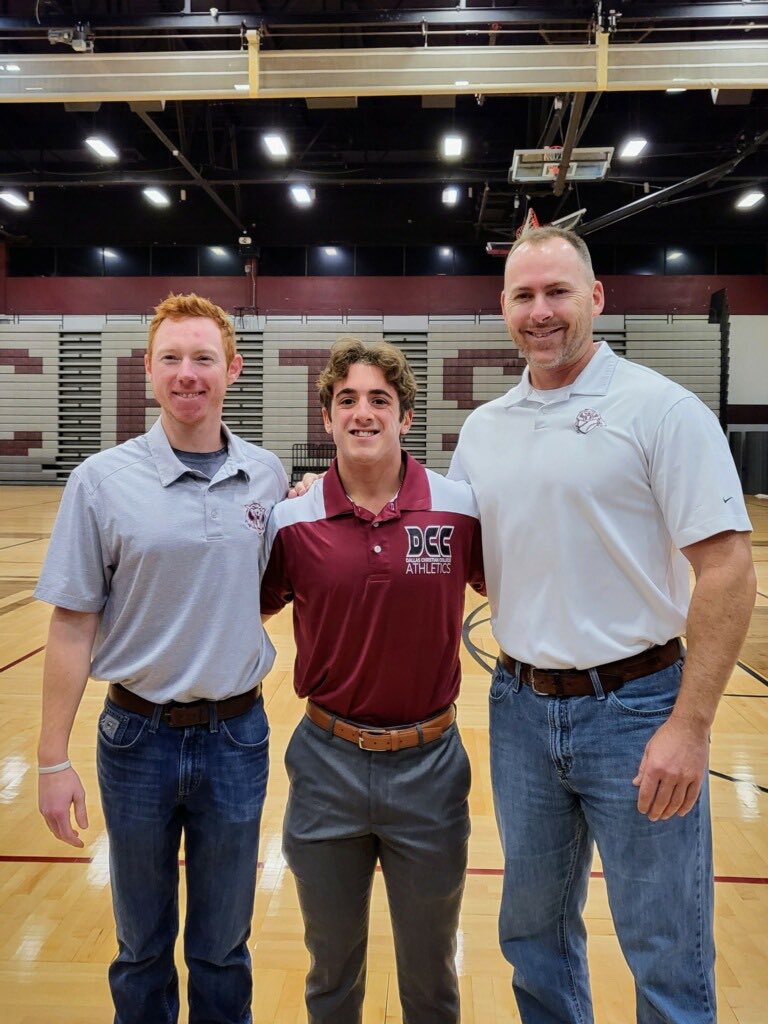 PSHSWildcatsBas's tweet photo. Signing day at Plano Senior High! We are proud of @cam_wilson_2023 who signed on to play at Dallas Christian College.  Congratulations to Cameron and his family! https://t.co/9llZpxznjo