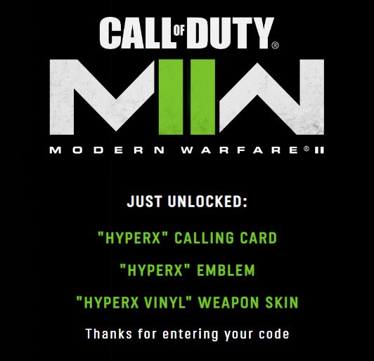 PYfantasy's tweet photo. HyperX MW2 codes 15usd on gameflip 
https://t.co/GRHzN2UfyQ

#MWII #MW2 #CallofDuty #HyperX https://t.co/6OIxZsFiHZ