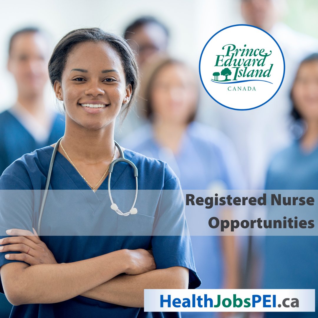 HealthJobsPEI's tweet photo. Health PEI is seeking Provincial Float Nurses in various locations across Prince Edward Island. 

For more information and to apply, please visit https://t.co/pm6zMgc1GV https://t.co/UPmgQtO7e7