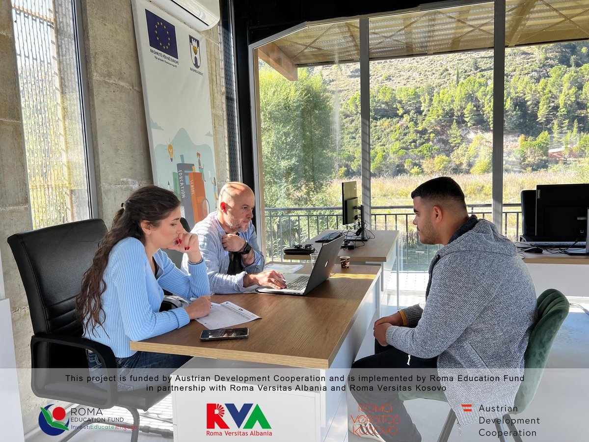 RomaVersitasAL's tweet photo. π During the 3οΈβ£third cycle of calls for applications from the Vocational Education Training Schools, we received a total of 3οΈβ£7οΈβ£ applicants from two 2οΈβ£ VET schools in Berat.
#WinForVET
@ADCinAlbania
#romaeducationfund
#romaversitaskosovo
#romaversitasalbania https://t.co/afmNfb0hIn