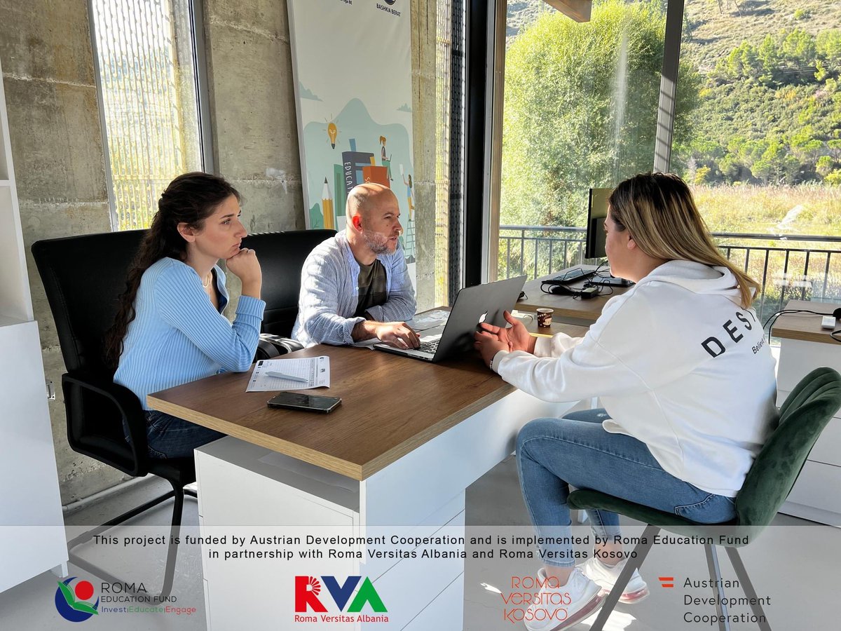 RomaVersitasAL's tweet photo. π During the 3οΈβ£third cycle of calls for applications from the Vocational Education Training Schools, we received a total of 3οΈβ£7οΈβ£ applicants from two 2οΈβ£ VET schools in Berat.
#WinForVET
@ADCinAlbania
#romaeducationfund
#romaversitaskosovo
#romaversitasalbania https://t.co/afmNfb0hIn