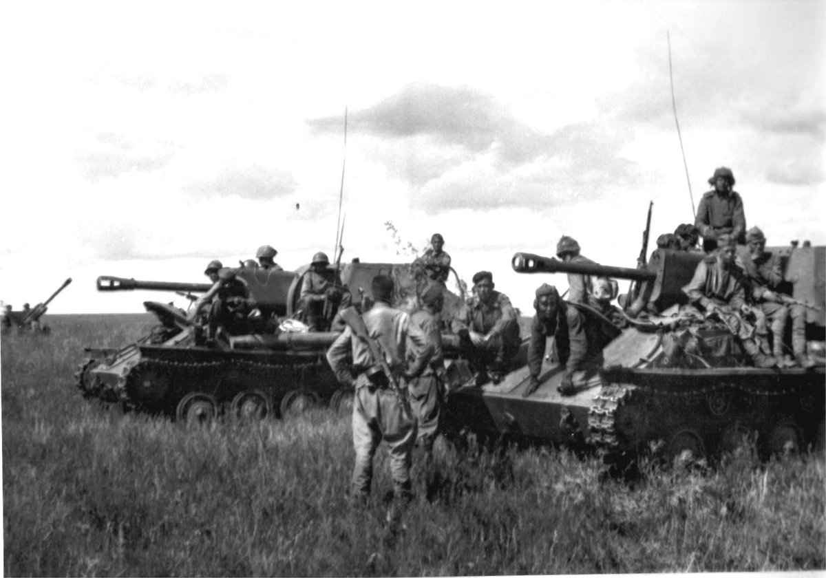 Hopliten on Twitter "RT Tank_Archives Soviet SU76M crews and mechanized infantry in