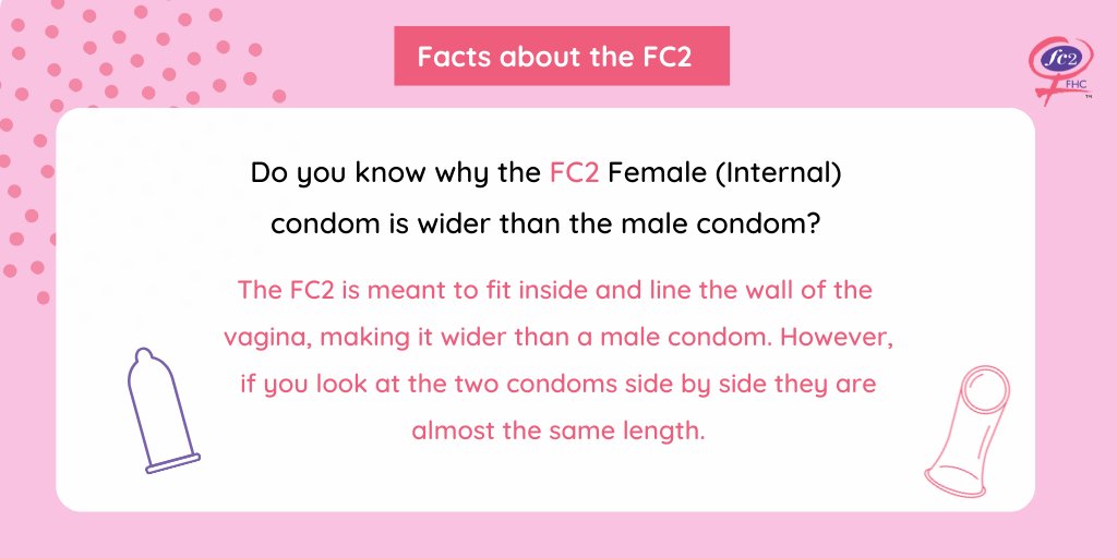 IryneWangui's tweet photo. One of the most common myths about the #FemaleCondom (#InternalCondom) is that it is much larger than the male condom, however, although it is wider because it covers the wall of the vagina, it is the same length as the male condom.  🎈💖💦 https://t.co/ubLr5kYgkJ