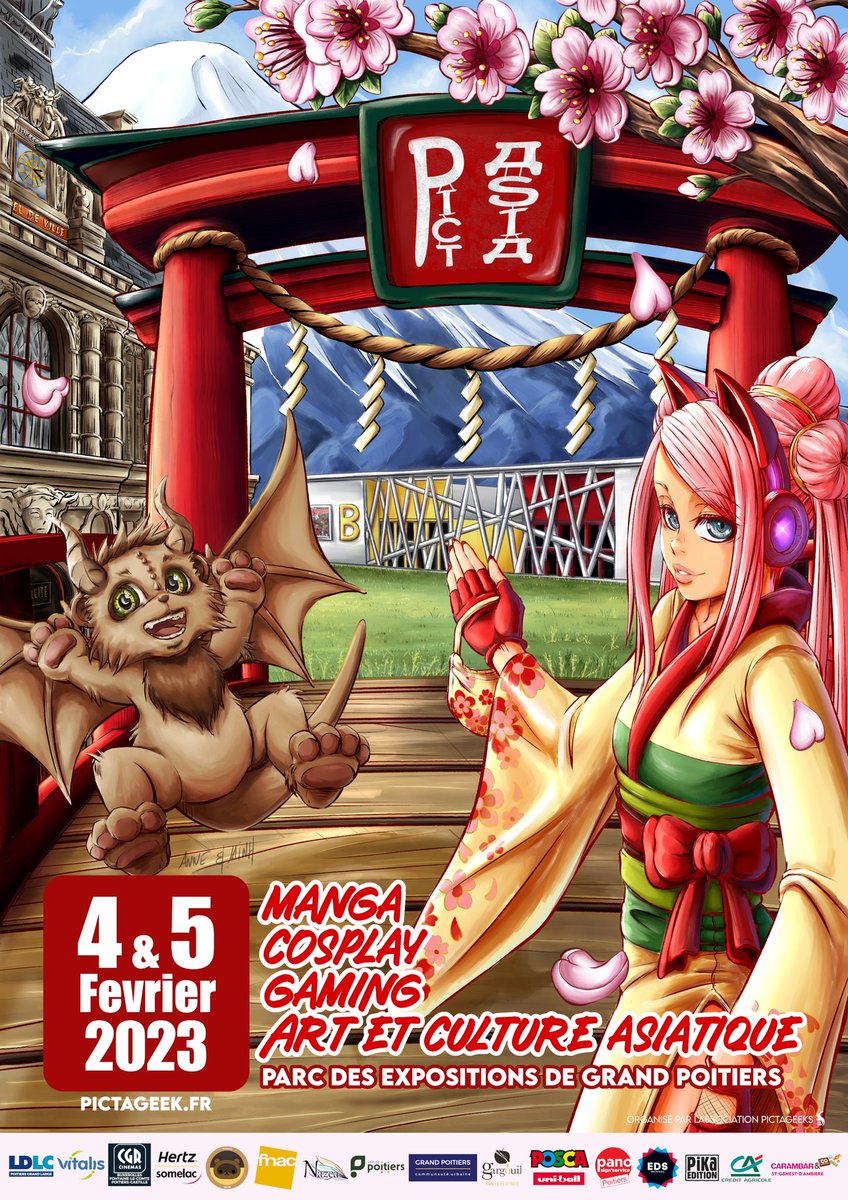 Et voilà notre superbe affiche pour l’édition 2023 de la Pict’Asia, un immense merci aux génialissimes <a href="/anne_minh/">anne_and_minh</a> pour leur travail, on l’adore! Toute l’équipe a hâte de vous retrouver les 4 et 5 février prochains! 🐉