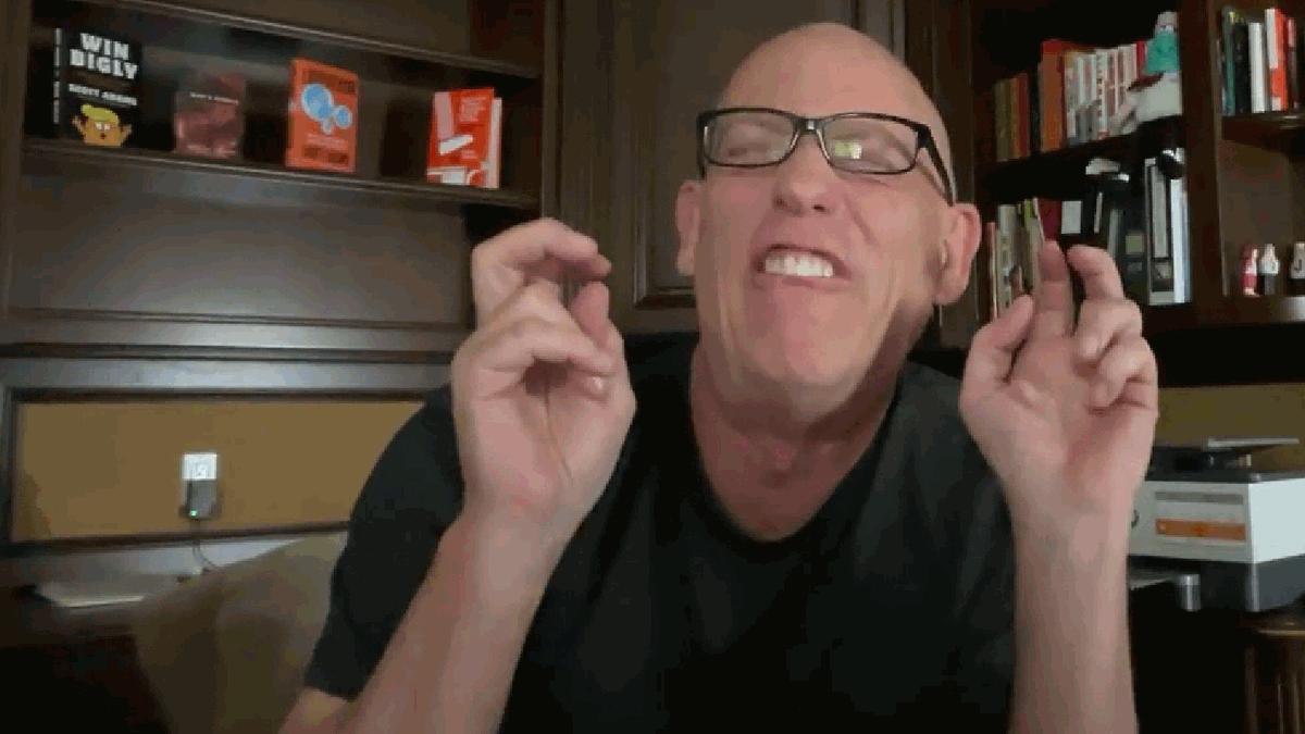 ironspot_psn's tweet photo. @ScottAdamsSays Scott, here's a screenshot from today's show at 2:21.  Please update the video's thumbnail accordingly.😀
https://t.co/71lM7L0TVf https://t.co/3Qlxs65Aud