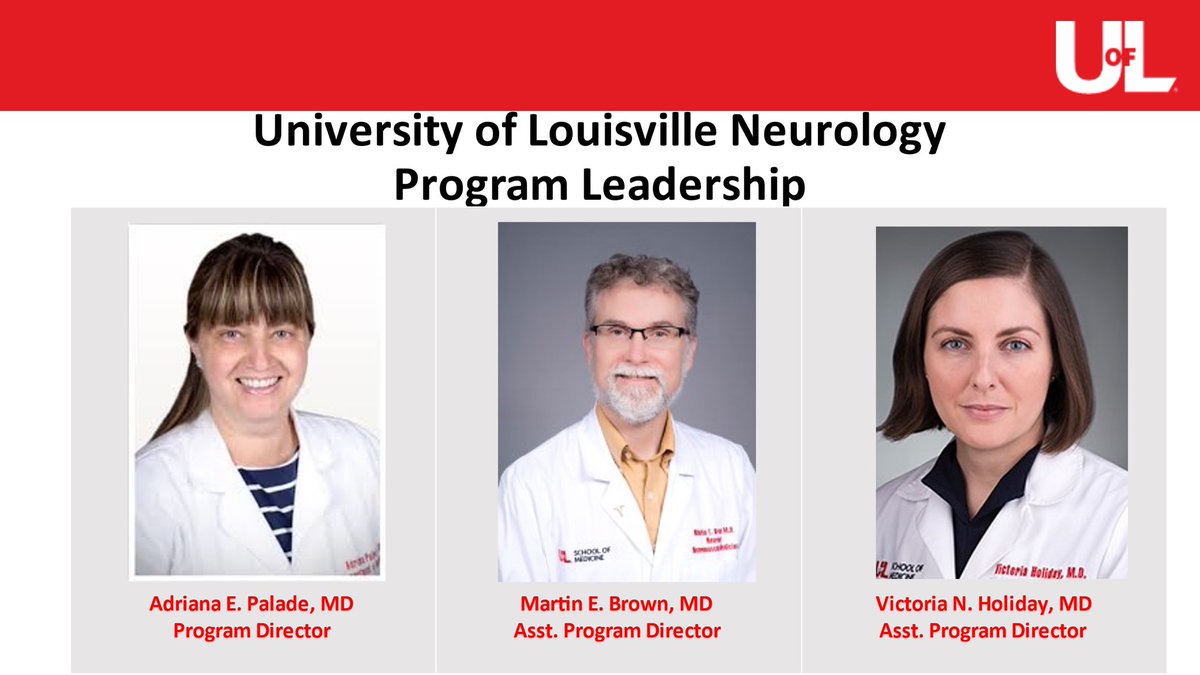 UofL Neurology (@uoflneurology) on Twitter photo β¨ Congrats, Dr. Victoria Holiday, our new Asst. PD! π§ π€©π She joins Dr. Palade (PD) & Dr. Brown (APD) in serving as leaders of resident education. She was the 2020 Best Teaching Faculty and has been in our dept. since 2016! <a href="/uoflneurology/">UofL Neurology</a> <a href="/UofLGME/">University of Louisville GME Office</a> β¨ Congrats, Dr. Victoria Holiday, our new Asst. PD! π§ π€©π She joins Dr. Palade (PD) & Dr. Brown (APD) in serving as leaders of resident education. She was the 2020 Best Teaching Faculty and has been in our dept. since 2016! <a href="/uoflneurology/">UofL Neurology</a> <a href="/UofLGME/">University of Louisville GME Office</a>