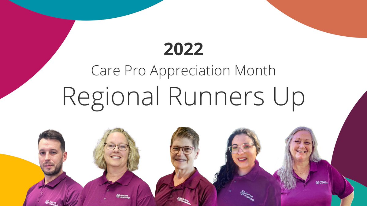 homeinstead's tweet photo. 🙌 Congrats to the 5 regional runners-up for #HomeInstead’s #CarePro of the Year #award.  Well done, Jonathan, Lori, Robin, Stephanie &amp; Sondra. The work you do is life-changing. 👇 1/5
#caregiving #seniorcare #homecare #careprofessionals #IamACarePro #ThankaCarePro #caregiver https://t.co/QkLovMDEgc