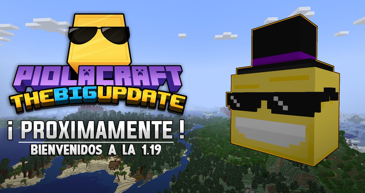 🚨 ¡Buscamos participantes! 🚨
Piolacraft 2 va a recibir una gran actualización, y con ello entraran 15 Miembros nuevos⭐️

- La primera semana tendrán que convivir en un evento parodia de Gran Hermano/Big Brother.

🔹Interesados respondan al tweet o mandenme un MD