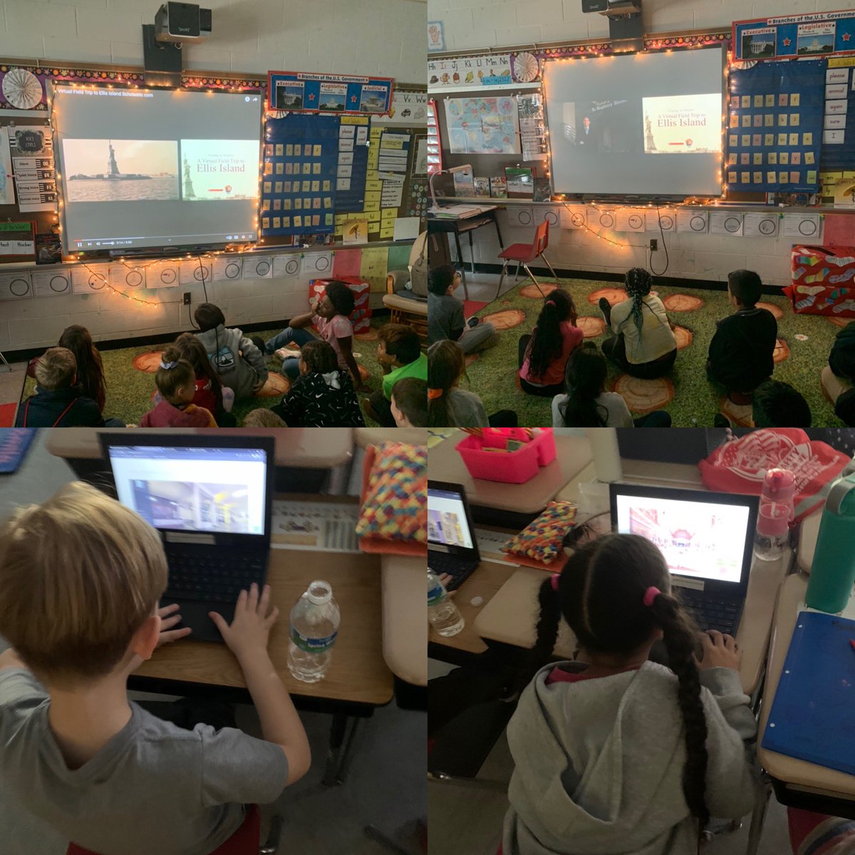 We took a virtual field trip to Ellis Island and The Statue of Liberty 🇺🇸