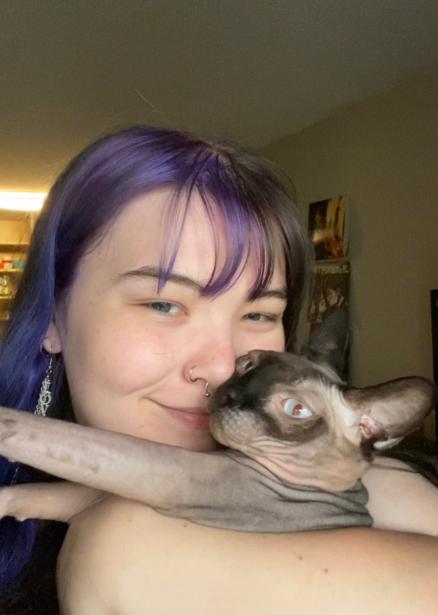 etherealgothgf's tweet photo. da cats have been the only things keeping me powered thru life (athena doesnt pose for pics as much as apollo :/ ) https://t.co/McJ4mnm0J3
