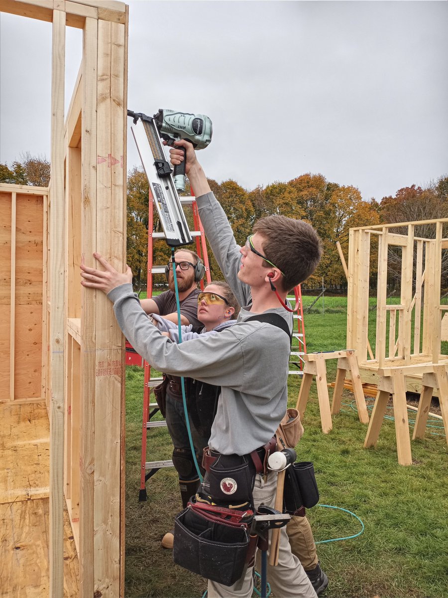 NBSSboston's tweet photo. #studentworkwednesday Annual shed building by the first-year #PreservationCarpentry students is underway at Brookwood Farm.
A huge thank you to @masscultural for providing generous funding for our School's operations. We wouldn't be able to do what we do without their support! https://t.co/aVLKXwqvd9