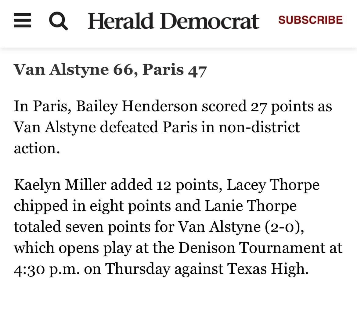 Great job girls! <a href="/kaelyn_miller10/">kaelyn miller</a> <a href="/23BaileyH/">Bailey Henderson</a> 🏀