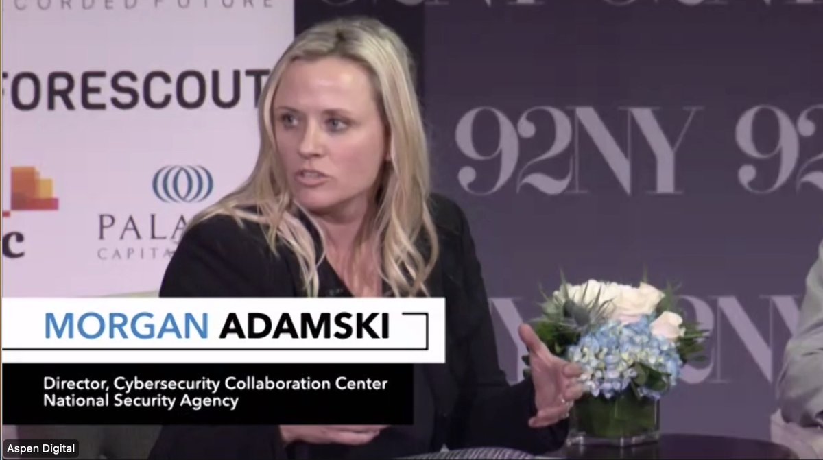 christinayiotis's tweet photo. 7th Annual @AspenCyber #CyberSummit "#Cyber as an #Intelligence #Contest: US #Intelligence Agencies on #CyberThreats" @AspenInstitute @NSAGov @NSACyber @adamski_morgan @CIA Andrew Boyd @ODNIgov @LauraLGalante @FBI Bryan Vondran @TheRecord_Media @NPRDina #CyberCollaboration https://t.co/QA11mRuyhy