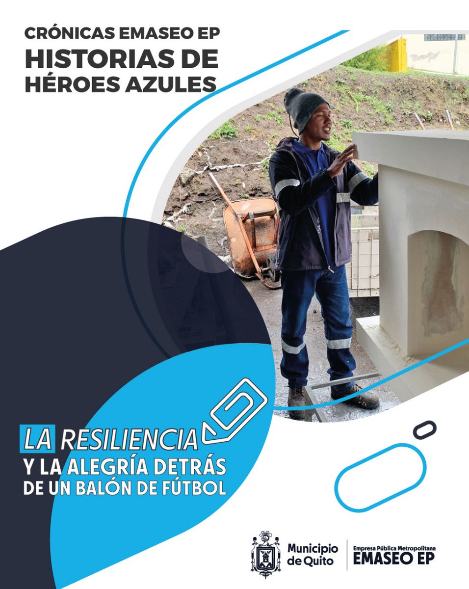 EmAseoQuito's tweet photo. ✍️CRÓNICAS EMASEO | Conoce la historia de Marco Cortez, un #SoldadoAzul que día a día demuestra su compromiso con la Institución que lo apoyó durante y después del trágico accidente que marcó su vida.
Lee más: https://t.co/sw4GQ8vhE5 https://t.co/3az84lw3MB