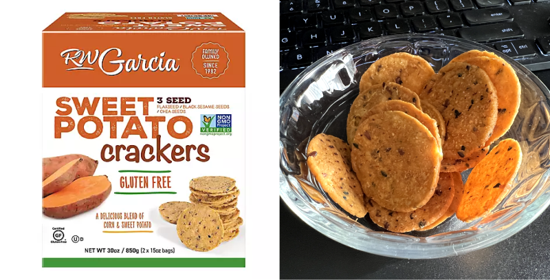 These sweet potato cracker by <a href="/rwgarciasnacks/">RW Garcia Snacks</a> are pretty tasty. Seems to agree with me and not upset my acid reflux issues. Plus none of that canola oil stuff is an ingredient that often time aggravates me. #lpr #LaryngopharyngealReflux