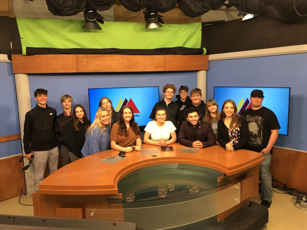 Students from Montrose Hill-McCloy High School joined us for Tuesday’s News Central broadcast. They helped out by running cameras in the studio and working in the control room doing audio and teleprompter. One even helped out at the anchor desk! We were Fired Up by your visit!