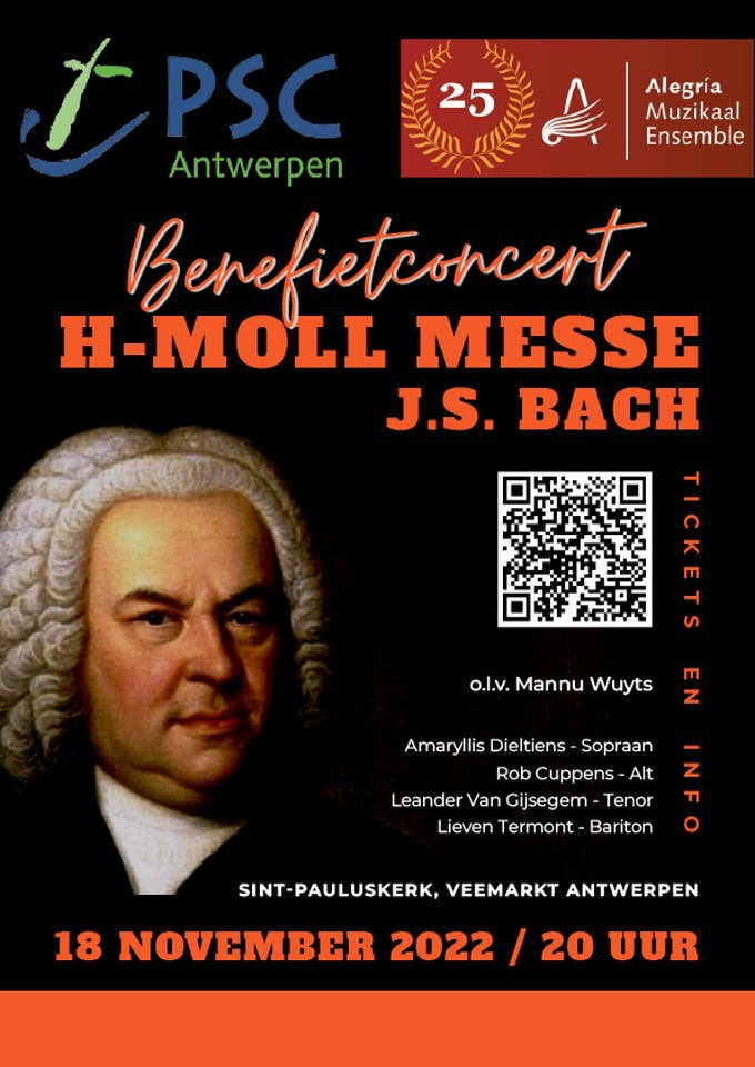 Ad Vitam meets Classic Music, J.S. Bach!
Dit weekend 2 unieke concerten bij PSC Antwerpen.
Bovendien gaan deze door in de St-Pauluskerk. 
En je steunt er tevens hun activiteiten mee!
Ad Vitam mag voor de verfrissing zorgen!
Ad Vitam, Op het leven &amp; Op uw gezondheid!
#PSC #advitam