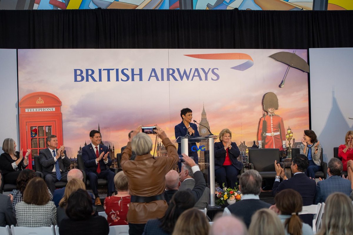 CVGairport's tweet photo. We are proud to welcome @British_Airways! Flights start June 5. Book your ticket today: 
➡️ https://t.co/d8tzD6NMsH

#travel #flight #London #Cincinnati #cvgnext https://t.co/ki9l3VRRtB