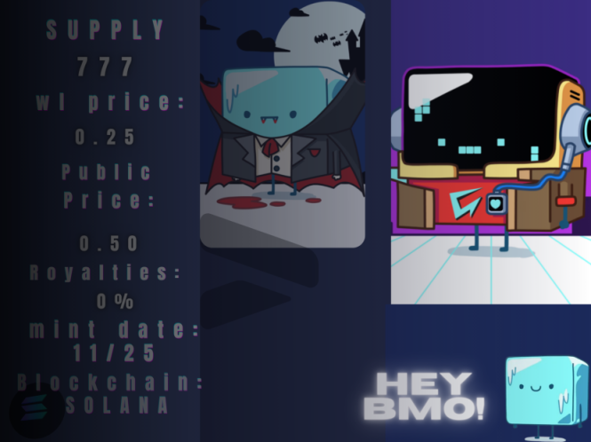 It's official.... 

We've decided to delay our mint by 1 week, to improve the quality of the mint experience for our community! 

Supply: 777
Mint Date: November 25th, 2022
WL Price: 0.25 SOL
Public Price: 0.5 SOL

#Solana #NFTGiveaway #NFT #NFTCommunity #NFTGiveaway #NFT #NFTs