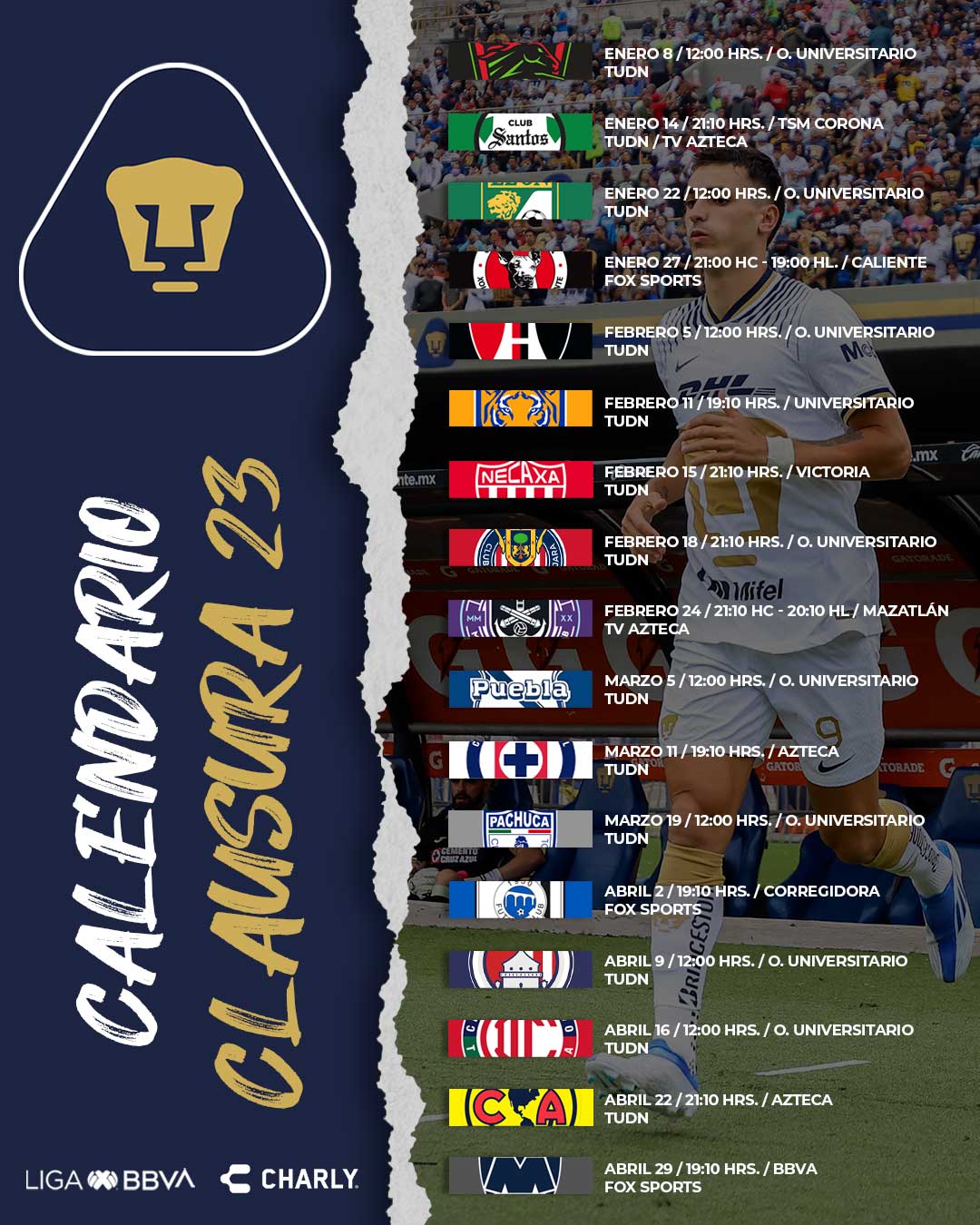 PUMAS on Twitter "¡Estamos listos para el CL23! 👊 Nos vemos muy pronto en casa, afición. 🐾 