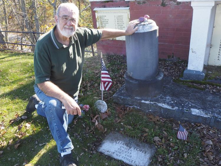 LastPostFund's tweet image. William J. Foyle now has a military marker at the cemetery’s memorial to local war veterans. 
Full story: woonsocketcall.com/news/royal-mem…