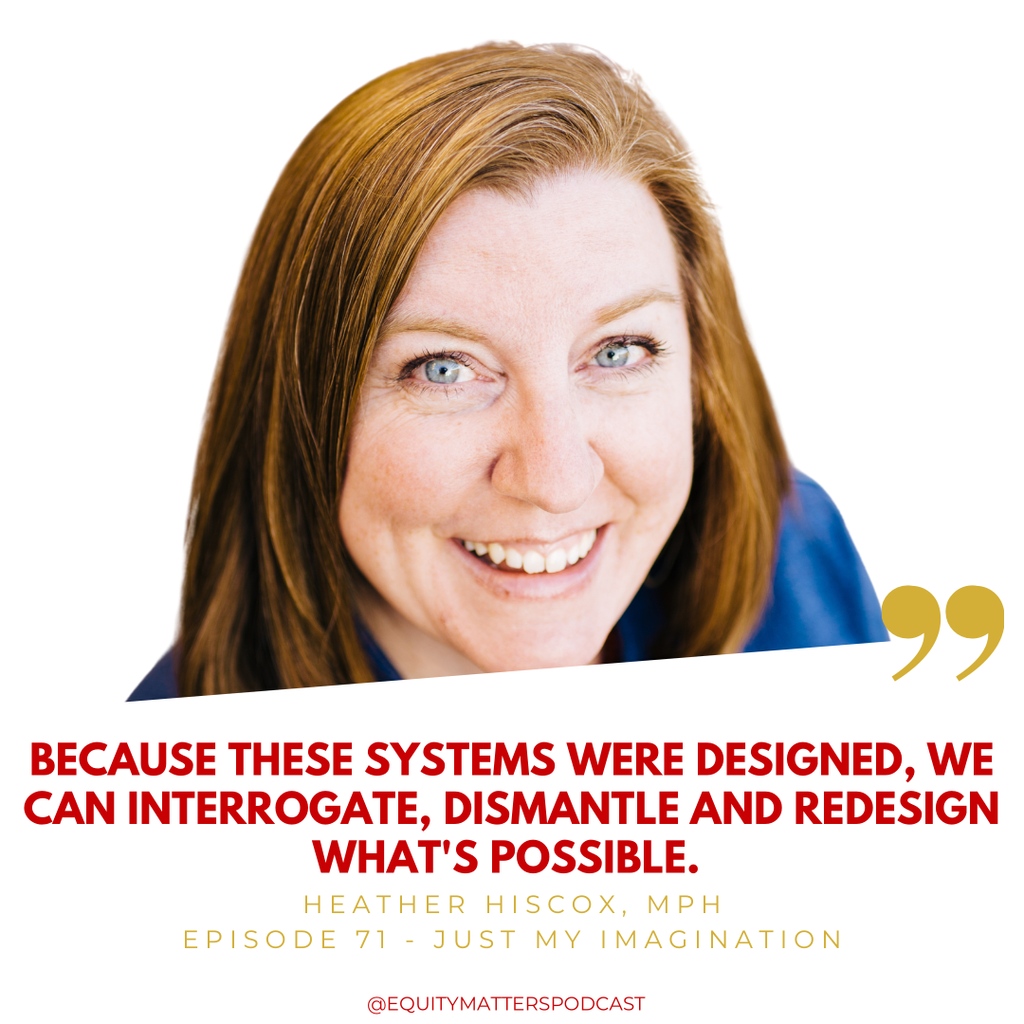 We all should come to understand that racism and inequity are products of #design. Therefore they can be redesigned to center #antiracism, #equity, and #inclusion.

Want to learn more about #socialinnovation ? Check out the latest episode of Equity Matters Podcast.