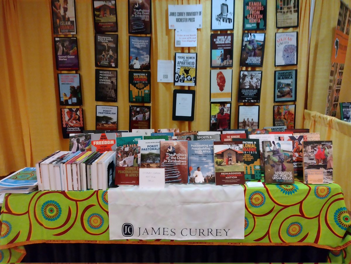 JaquelineMitch's tweet image. James Currey and URP all set up for #ASA2022. 45% discount. Come see us and order online with promo code BB099 @Boydell_Africa