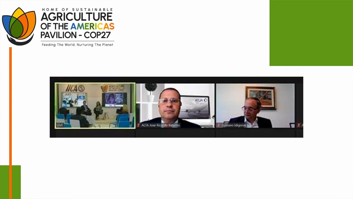 Agradecidos con Instituto Interamericano de Cooperación para la Agricultura (<a href="/IICAnoticias/">IICA</a>) por la gentil invitación a nuestro CEO <a href="/jrbotelho2/">Jose Ricardo Botelho</a> para ser speaker en el Pabellón de Agricultura Sostenible en las Américas en la #COP27. +información: bit.ly/3EDudzC.

#ALTA