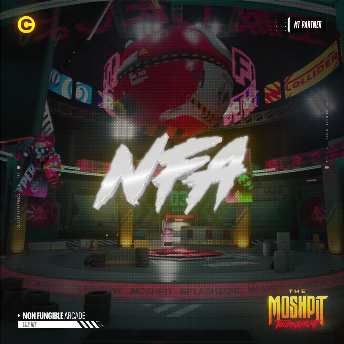 The Moshpit Tournament (@themoshpitgame) on Twitter photo 𝗧𝗢𝗨𝗥𝗡𝗔𝗠𝗘𝗡𝗧 𝗣𝗔𝗥𝗧𝗡𝗘𝗥 #𝟬𝟲: <a href="/NFArcade/">Non Fungible Arcade</a> 🎮
Partner Tier: Gold 🟡
A must have in the mix.
#MoshpitTournament🏆 𝗧𝗢𝗨𝗥𝗡𝗔𝗠𝗘𝗡𝗧 𝗣𝗔𝗥𝗧𝗡𝗘𝗥 #𝟬𝟲: <a href="/NFArcade/">Non Fungible Arcade</a> 🎮
Partner Tier: Gold 🟡
A must have in the mix.
#MoshpitTournament🏆