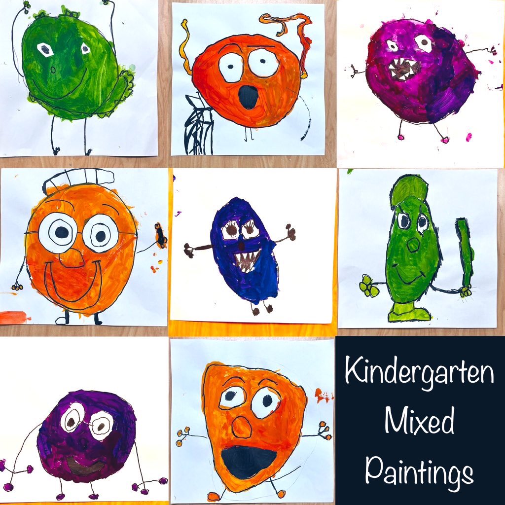 d97schmidt's tweet photo. Kindergarten Mixed Paintings #Mixed #arreechung #paint #painting #drawing #primarycolors #secondarycolors #mixing #emotion #feeling #linedrawing #art #arted #mannschool #oakpark97 #weared97 #myd97 https://t.co/0JUU2mfc6h