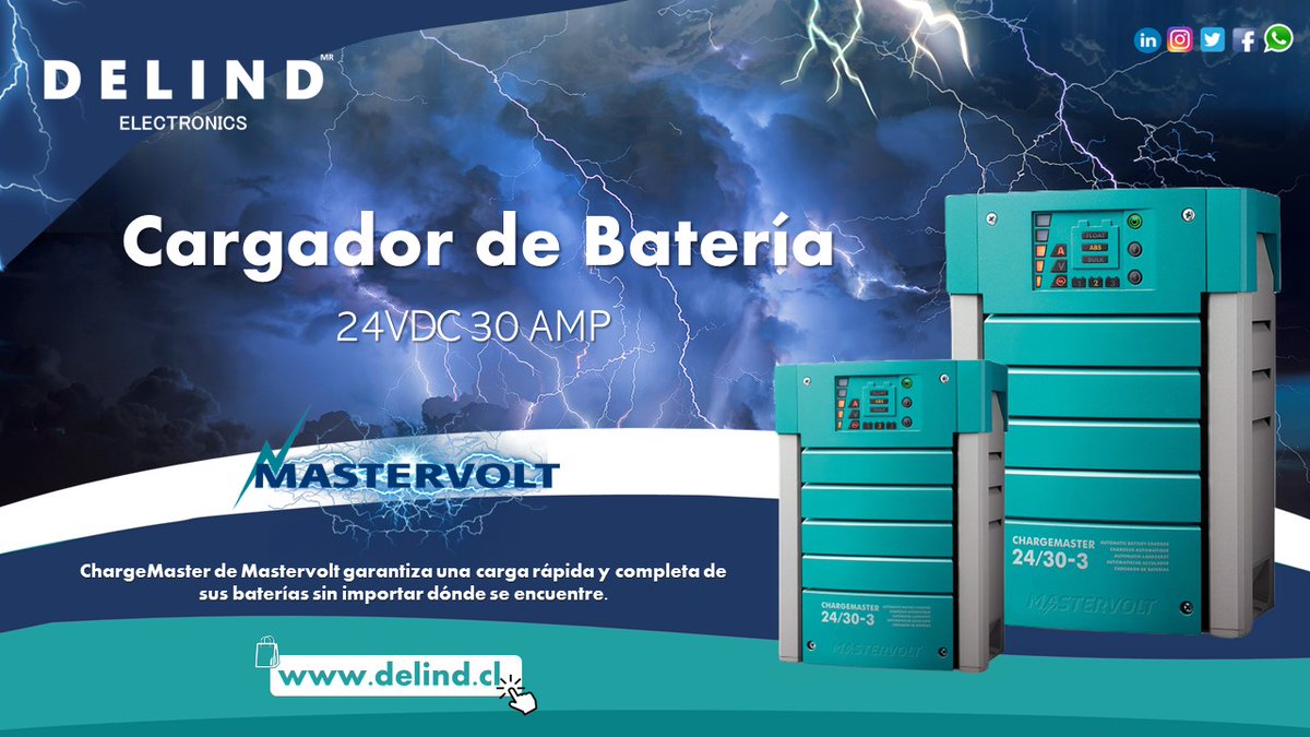 delindchile's tweet image. Gracias al innovador proceso de carga de 3-etapas de Mastervolt, también conseguirá que sus baterías tengan un rendimiento y una duración mayores. 
Web: delind.cl
#delind #mastervolt #industrial #baterias