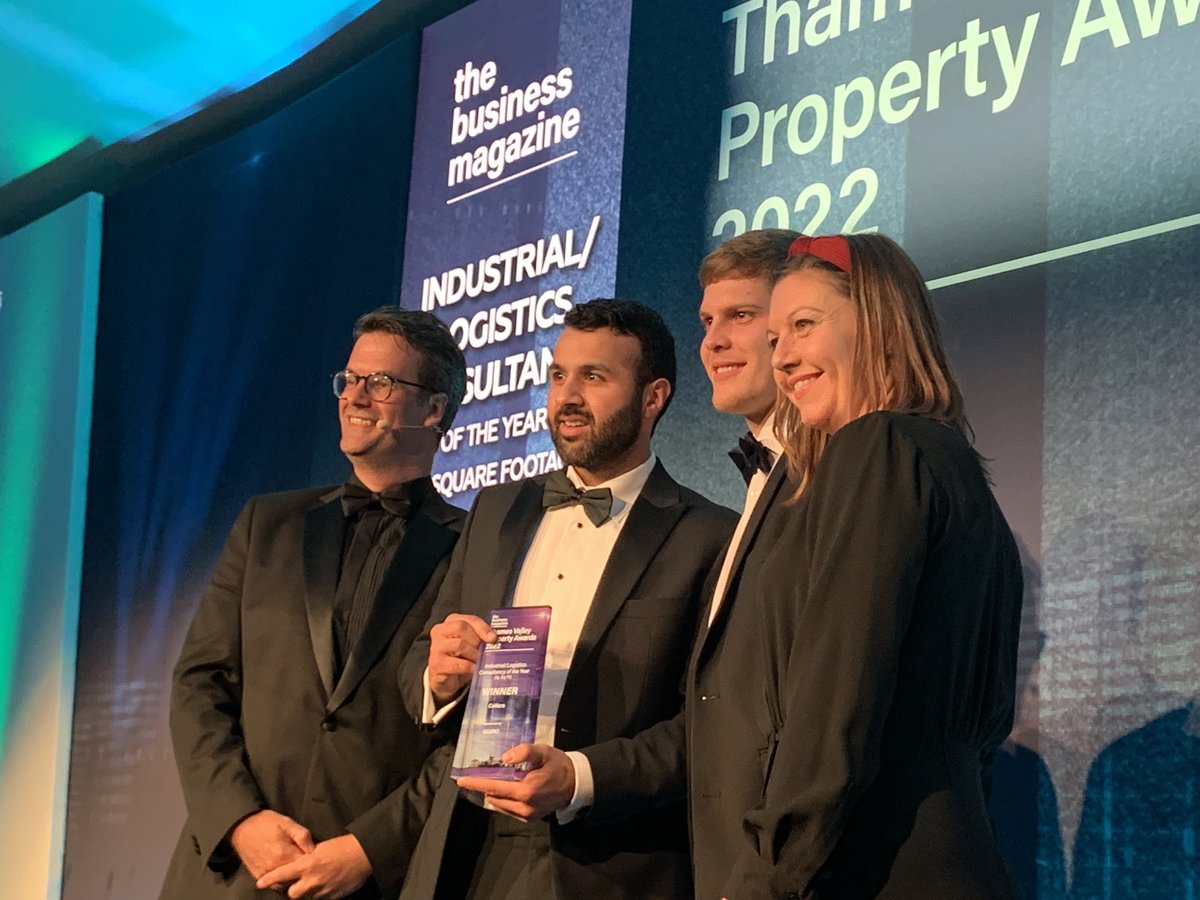 And Industrial/Logistics Consultancy of the Year (by Sq Ft), sponsored by <a href="/SEGROplc/">SEGRO plc</a>, also goes to <a href="/Colliers/">Colliers</a> – many congratulations 👏👏 #TVPA22 #ThamesValley #Property #Awards
