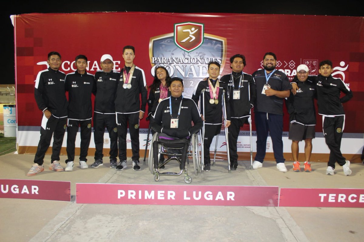 GobTlaxcala's tweet photo. Con tres oros, dos platas y dos bronces cerró el segundo día de competencia por parte de la selección tlaxcalteca que participa en los Paranacionales #Conade2022, que se realizan en el estadio “Héroes de Nacozari” en Hermosillo, Sonora.
🔗 https://t.co/Ss7G4ZRSXB https://t.co/b9gpumZWrY