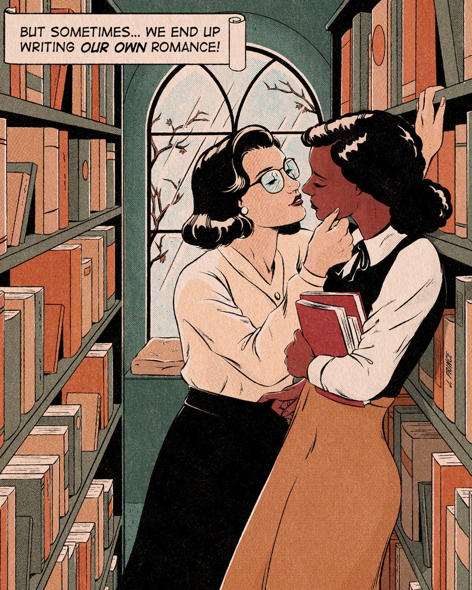 「umm what if we kissed in the library?? 」|jeniferのイラスト